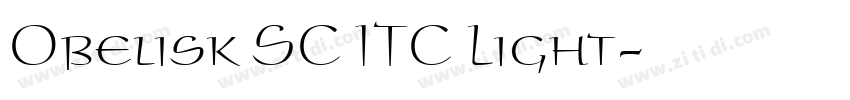 Obelisk SC ITC Light字体转换